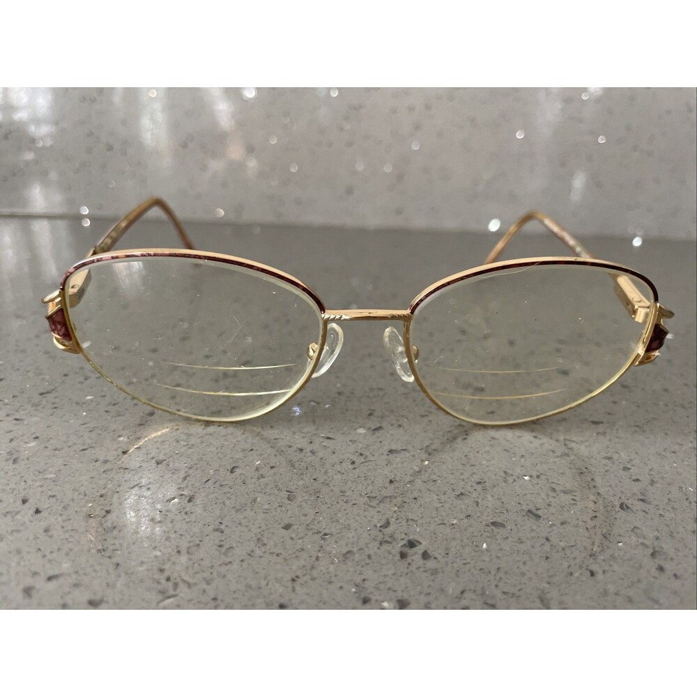 Reflexions Eyeglasses FRAMES ONLY 302 Brown 54-17-130 Full rim gold tortoise